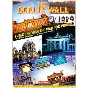 The Berlin Wall Arcade FLYER Original Retro Video Game Artwork 1991 Vintage